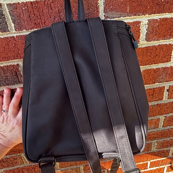 Harley Davidson Nylon Backpack Small Black HD embroidered Moto Biker Bag tote - Picture 3 of 7